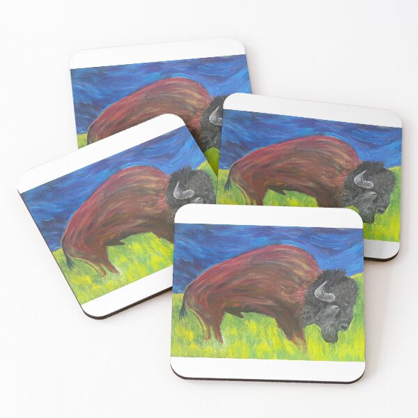 Item preview, Impressionist Bison Acrylic designed and sold by ERICHMAN.