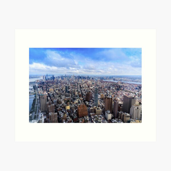 Artikel-Vorschau von Skyline von New York vom One World Observatory, designt und verkauft von Aure50.