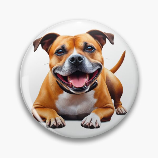 Item preview, Red Staffy Portrait designed and sold by MaedK.