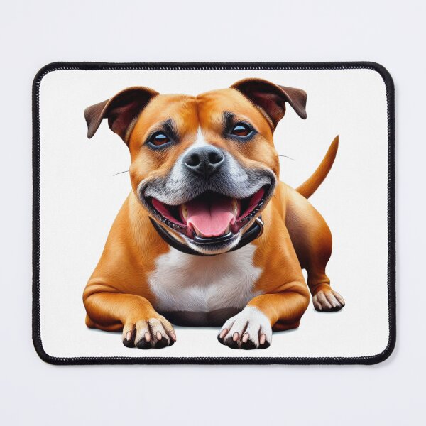Item preview, Red Staffy Portrait designed and sold by MaedK.