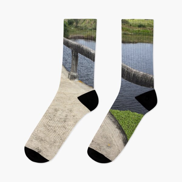Item preview, Partial view of an old bridge on a river designed and sold by felipequeiroz.