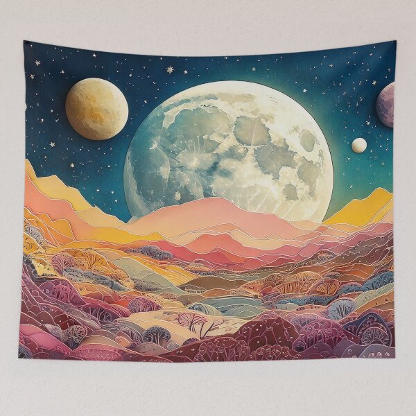 Item preview, Moon | Psychedelic Landscapes | Sublime Nature designed and sold by monkeybusiness.pt.