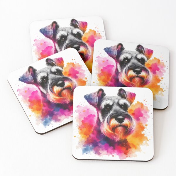 Item preview, Schnauzer Watercolor Portrait  designed and sold by MaedK.