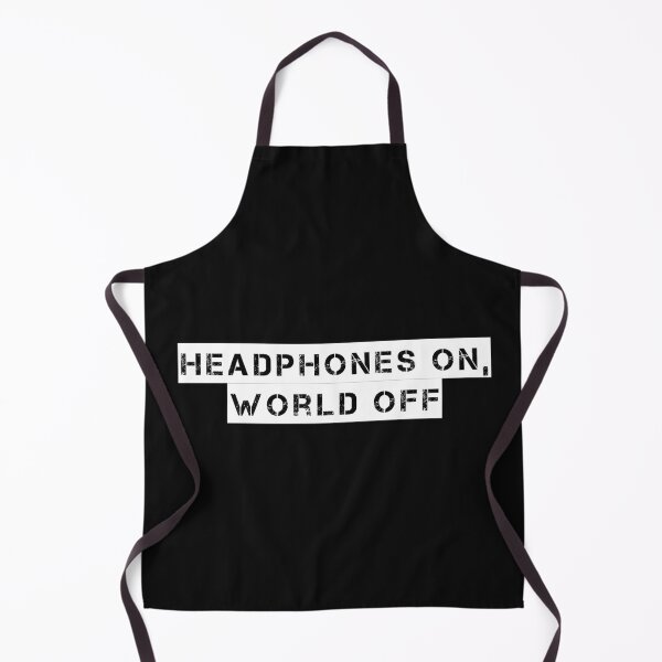 Item preview, Headphones On, World Off designed and sold by Ninjacatoff.