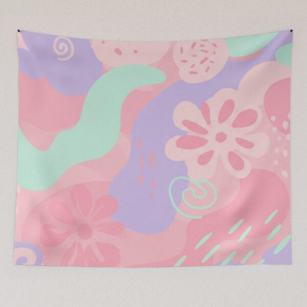 Item preview, Pastel Dreamscape: A Soft and Whimsical Fusion of Colors and Flowing Shapes designed and sold by Bowbubble.