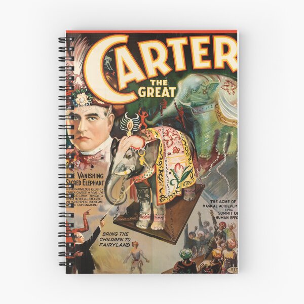 Item preview, Carter Magic Magician vintage illusionist conjuring poster art designed and sold by Vintage Designs +.