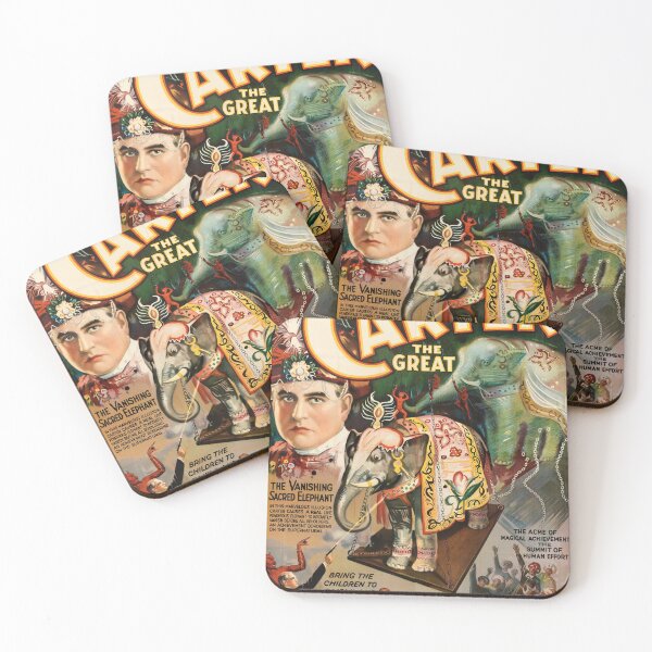 Item preview, Carter Magic Magician vintage illusionist conjuring poster art designed and sold by Vintage Designs +.