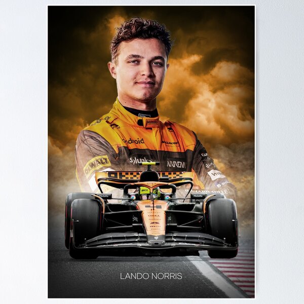 Artikel-Vorschau von Lando Norris F1 2025 Poster, designt und verkauft von RaceCraftDesign.