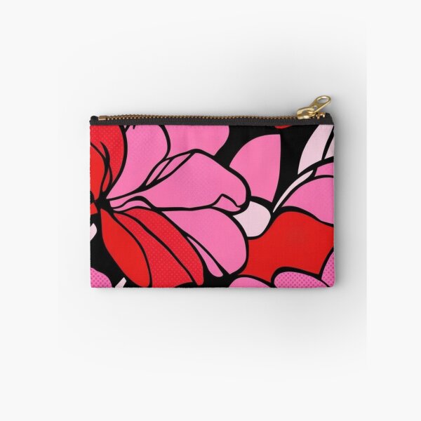 Item preview, Pink and Red Floral Pattern Pop Art designed and sold by MoonMonkeyNbear.