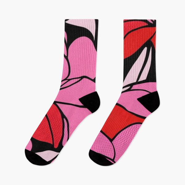 Item preview, Pink and Red Floral Pattern Pop Art designed and sold by MoonMonkeyNbear.