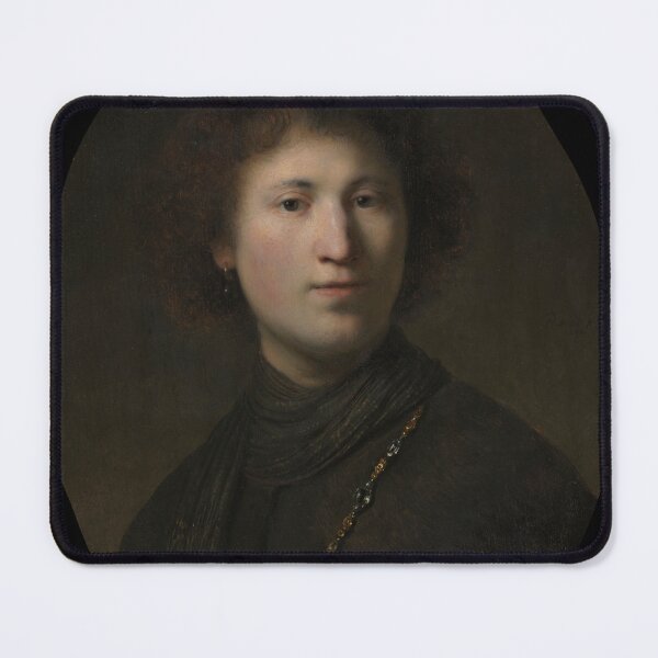 Item preview, A Young Man with a Chain, c. 1629 or 1632. Rembrandt van Rijn (Dutch, 1606–1669), and Studio. Oil on wood designed and sold by Vintage Designs +.