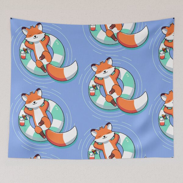 Item preview, Relaxed Fox on the Water – Summer & Lightness designed and sold by Kisho.