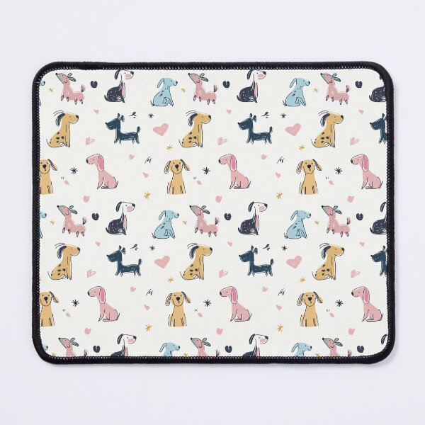 Item preview, colourful modern dogs designed and sold by PoppyLaneStudio.