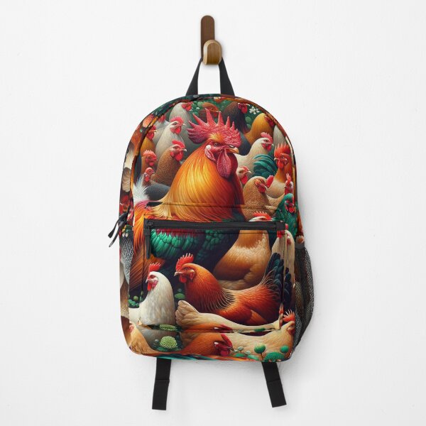 Vista previa del artículo con la obra «Gallo en el gallinero», diseñado y vendido por M-Y-A-R-T-.