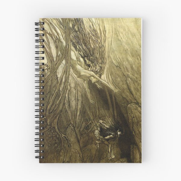 Item preview, Der Ring des Nibelungen Alberich Steals the Rhinegold and Rushes Off - Arthur Rackham designed and sold by Vintage Designs +.
