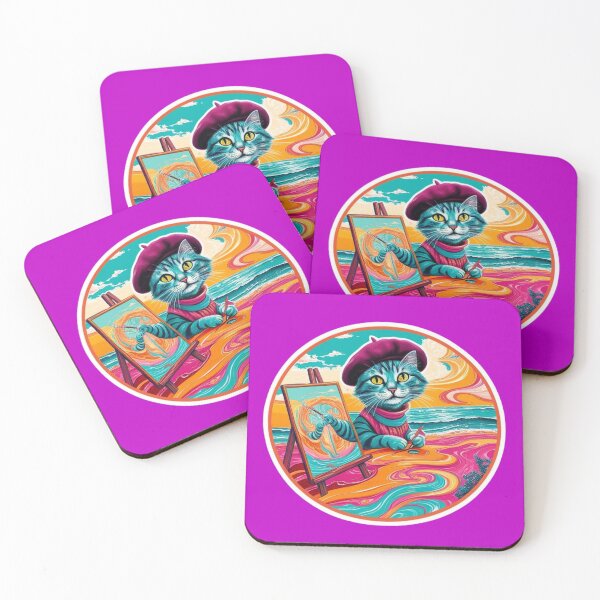 Item preview, artist cat designed and sold by AuraTides.