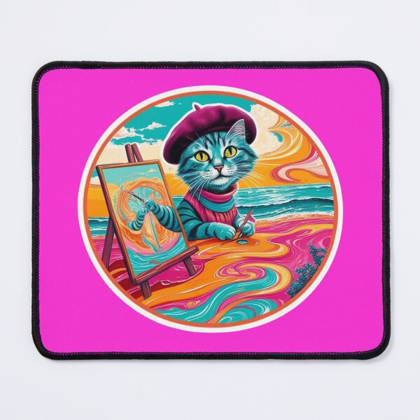 Item preview, artist cat designed and sold by AuraTides.