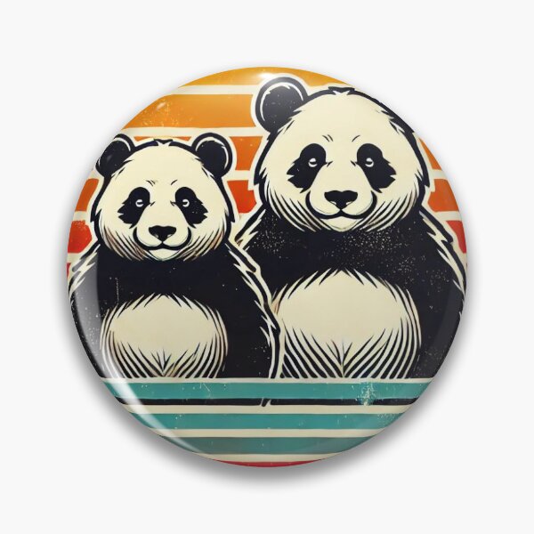 Item preview,  Panda w stylu lat 80. z zachodem słońca designed and sold by PROSTO I TANIO.