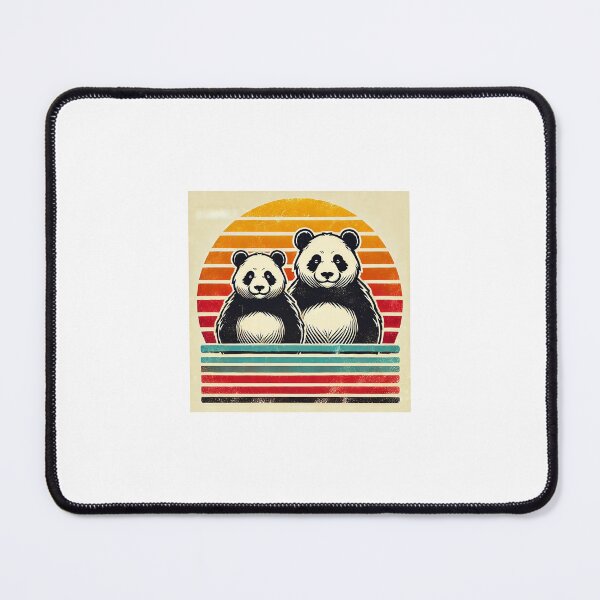 Item preview,  Panda w stylu lat 80. z zachodem słońca designed and sold by PROSTO I TANIO.