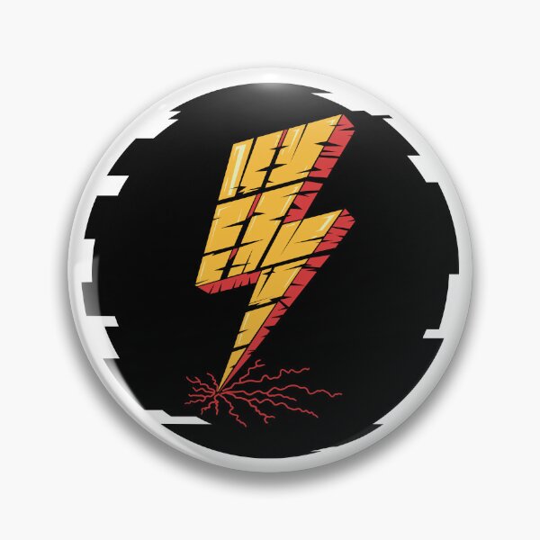 Item preview, A comic book style lightning bolt, lightning bolt in an irregular circle designed and sold by AFernandesDSG.