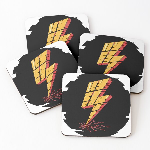 Item preview, A comic book style lightning bolt, lightning bolt in an irregular circle designed and sold by AFernandesDSG.