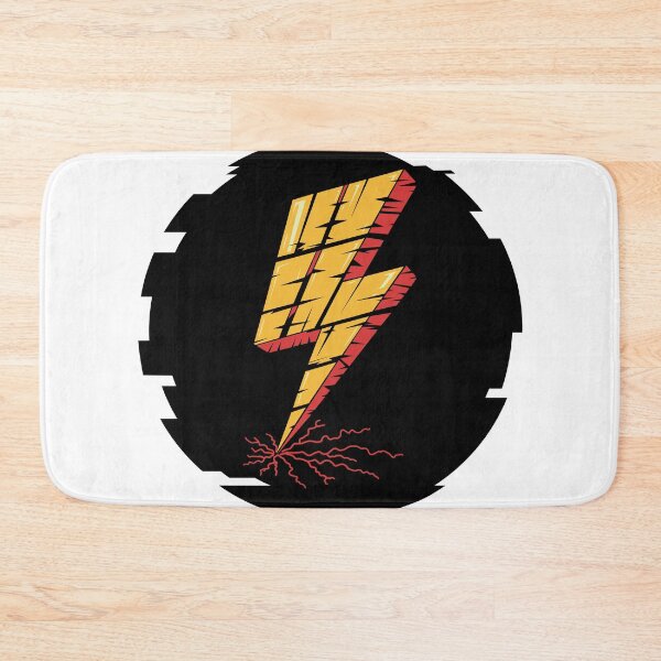Item preview, A comic book style lightning bolt, lightning bolt in an irregular circle designed and sold by AFernandesDSG.