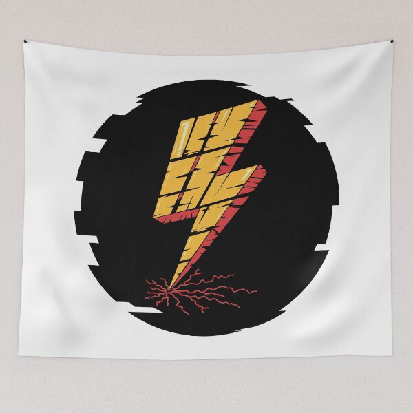 Item preview, A comic book style lightning bolt, lightning bolt in an irregular circle designed and sold by AFernandesDSG.