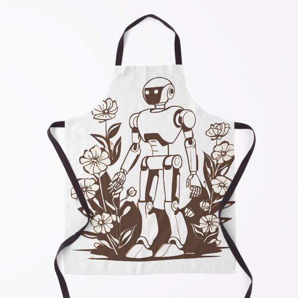 Item preview, Futuristic Harmony – Robot and Nature Fusion designed and sold by WeirdSketcher.