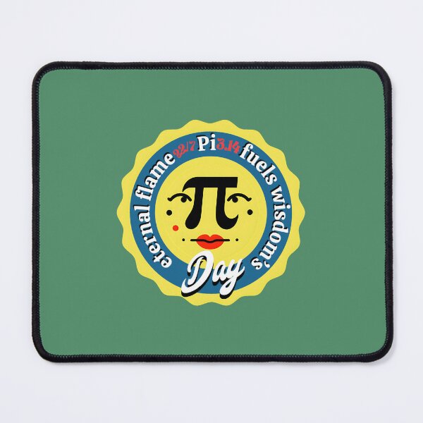 Item preview, Playful Pi Day Face Design - Vibrant Math Lover's Art Design by EgyApe designed and sold by egyape ⭐⭐⭐⭐⭐.