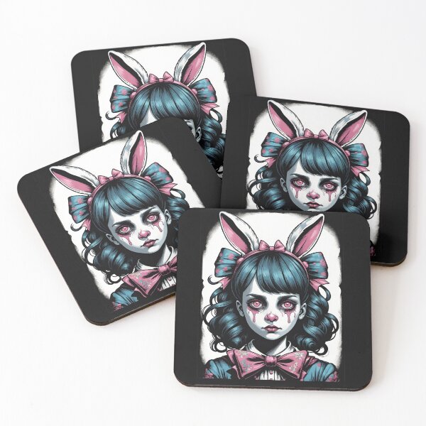 Item preview, Cute, scary Easter bunny girl designed and sold by SimoesArtistry.