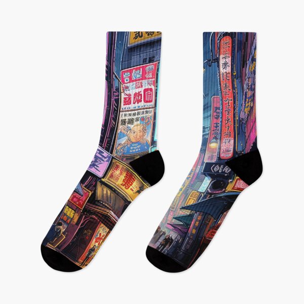 Item preview, Cyberpunk Tokyo Street Neon  designed and sold by Takeda-art.