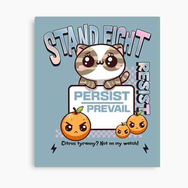Vista previa del artículo con la obra «Resistir Persistir Prevalecer», diseñado y vendido por BaffledSnout.