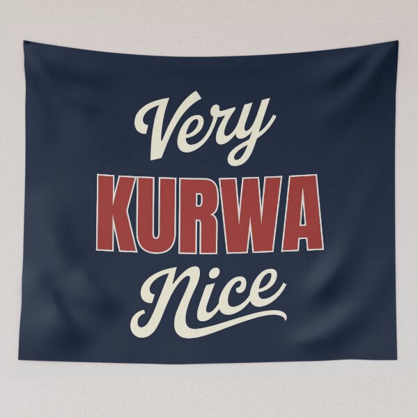 Item preview, Very Kurwa Nice Funny Polish Swear Vintage Style designed and sold by Anniko Art Studio.