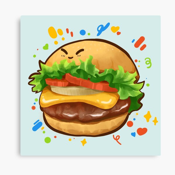 Item preview, Cute Happy Cheeseburger designed and sold by miaa-artistshop.