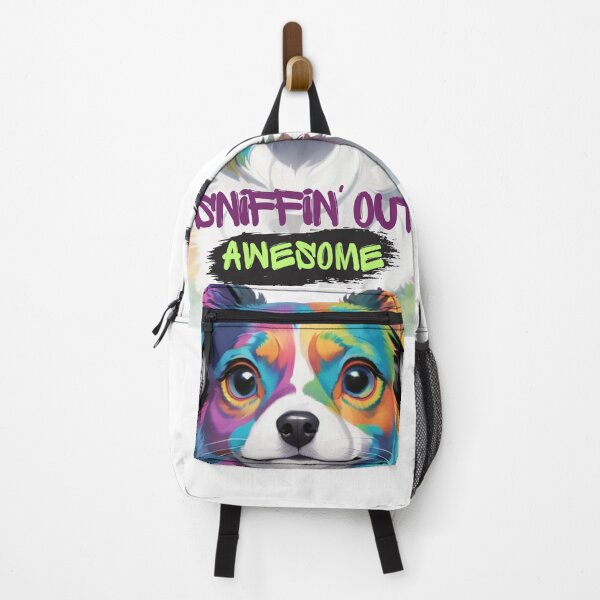 Item preview, Sniffin out Awesome Vibes! - Rainbow Dog with Head Phones designed and sold by BeeG2024.