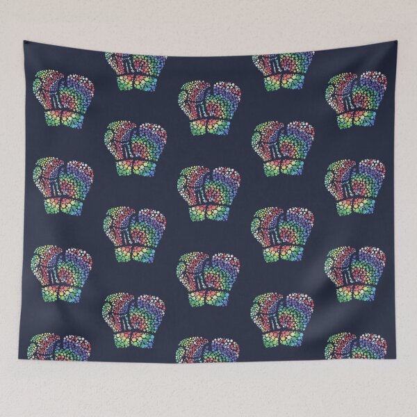 Item preview, Groovy Punch: Tie-Dye & Dotted Boxing Art designed and sold by Zakrytos ★★★★★.