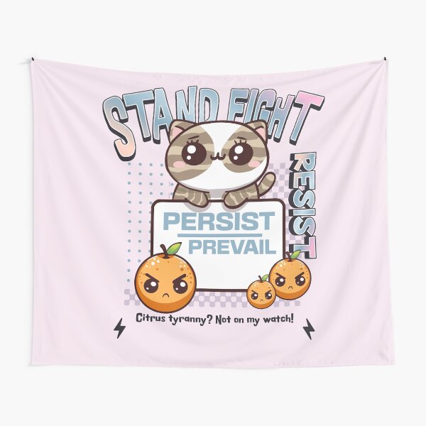 Vista previa del artículo con la obra «Resistir Persistir Prevalecer», diseñado y vendido por BaffledSnout.
