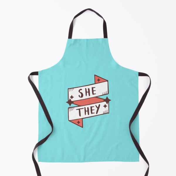 Item preview, She / They (Feminine) in Cyan designed and sold by LaurenTowner.