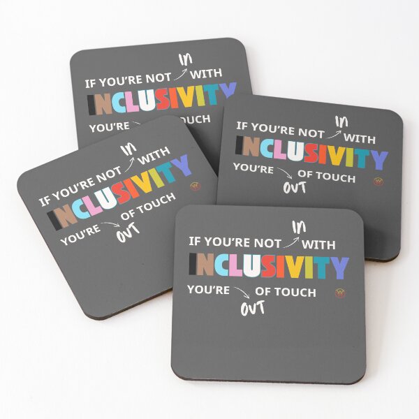 Item preview, IN with Progress Inclusivity - for dark color products designed and sold by WaamScabam.