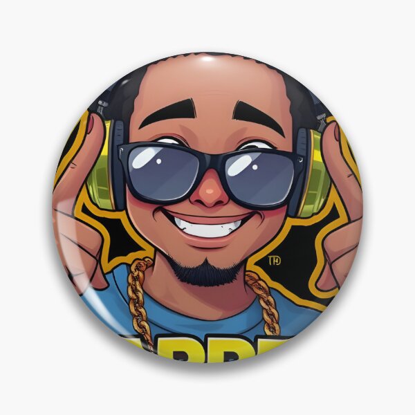 Item preview, Cool Rapper Cartoon Logo – Hip-Hop Digital Art designed and sold by StudioNeon.