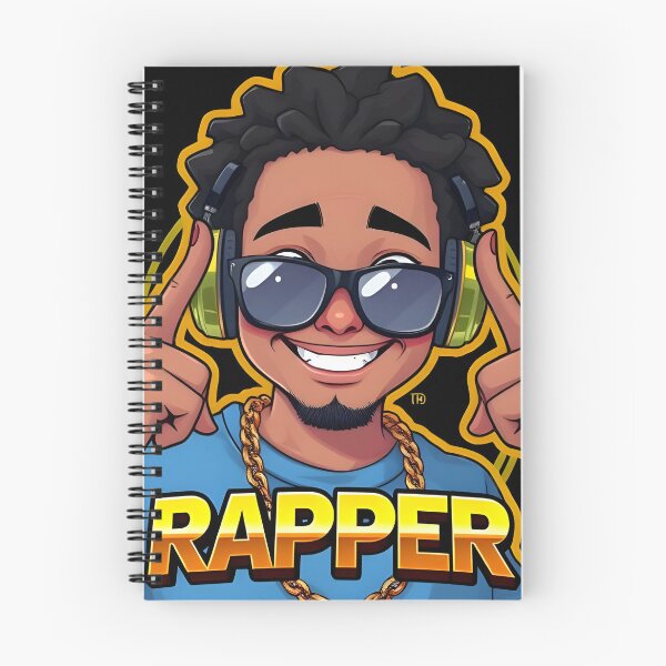 Item preview, Cool Rapper Cartoon Logo – Hip-Hop Digital Art designed and sold by StudioNeon.