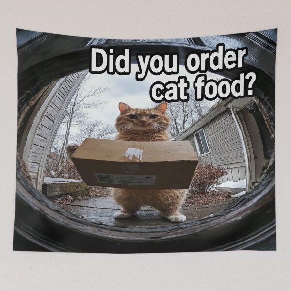 Item preview, Cat Food Delivery designed and sold by Surreallytee.