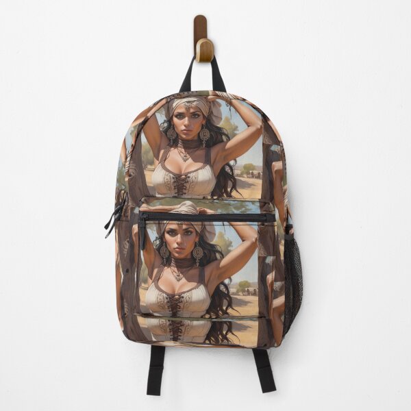 Item preview, Beautiful Romani Gypsy girl illustration designed and sold by Vintage Designs +.