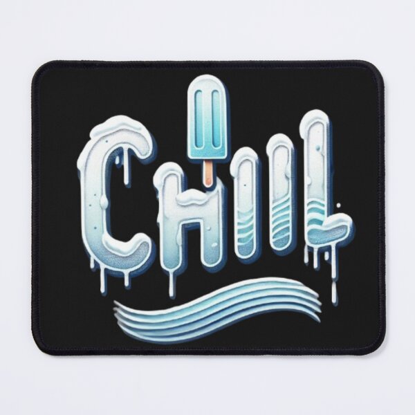 Item preview, CHILL - Icy Cool Typography with Popsicle Design designed and sold by Desireehaz.