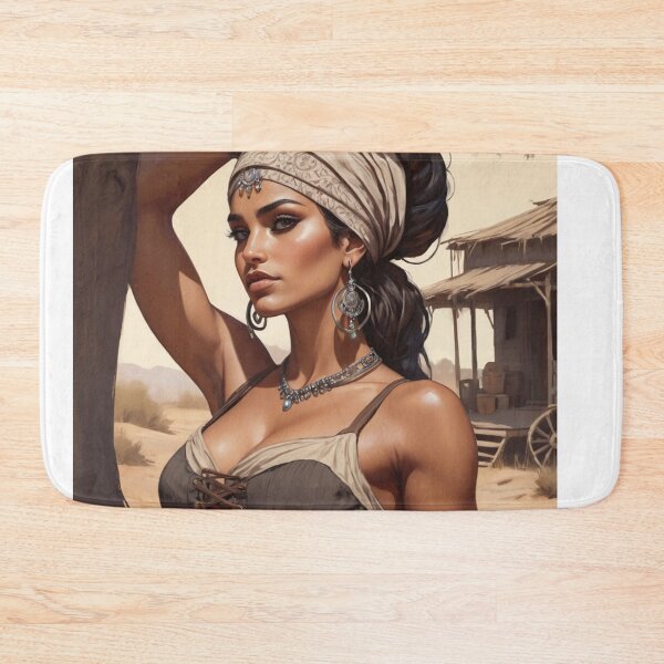 Item preview,  Beautiful Romani Gypsy girl illustration designed and sold by Vintage Designs +.