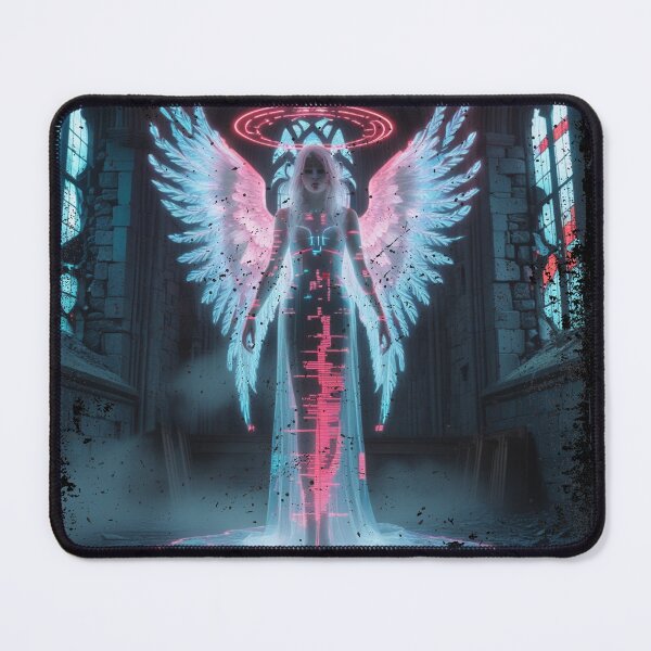 Item preview, Digital Damnation – Ghost in the Cathedral Cyberpunk Gothic T-Shir designed and sold by DravensApparel.