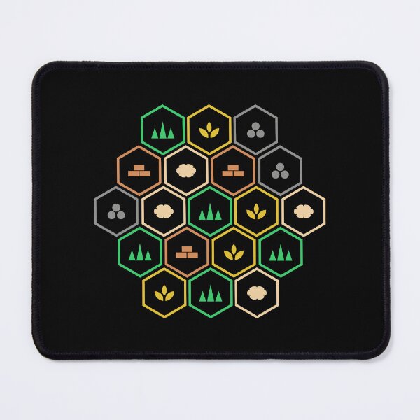 Item preview, Minimalist Resources Tiles Settlers Board Games designed and sold by pixeptional.