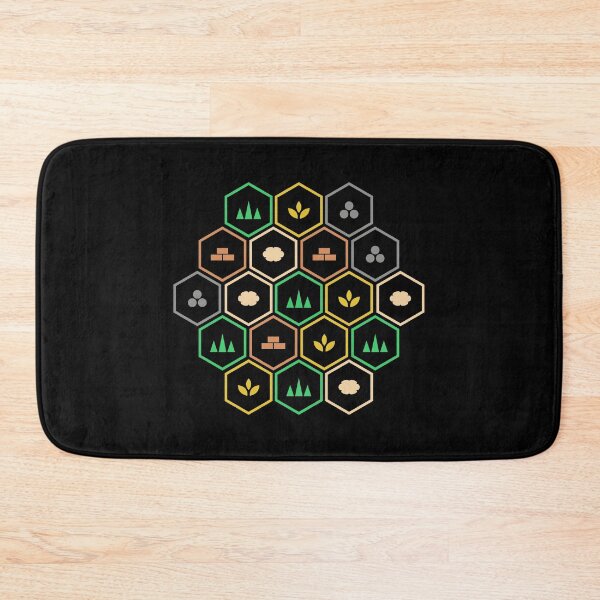 Item preview, Minimalist Resources Tiles Settlers Board Games designed and sold by pixeptional.