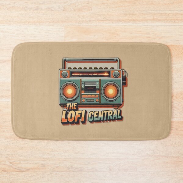 Artikelvorschau, Ästhetik einer Retro-Lo-Fi-Boombox | Das Lofi Central Vintage-Musikdesign entworfen und verkauft von OPURA.