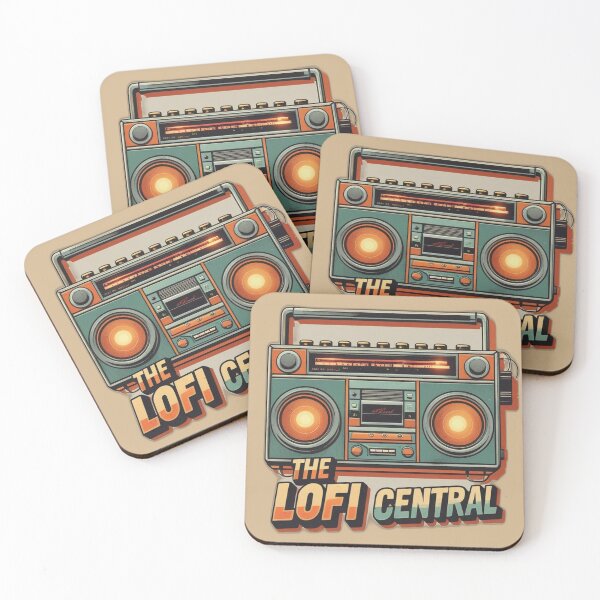Item preview, Retro Lo-Fi Boombox Aesthetic | The Lofi Central Vintage Music Design designed and sold by OPURA.